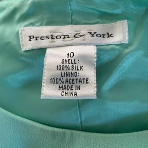 Silk 3 piece suit- jacket, skirt, top size 10.